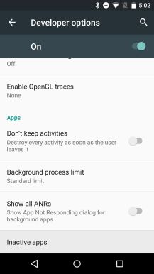Fotografía - [Android M Feature Spotlight] App forces en attente individuels des applications non utilisées pour hiberner pour économiser l'énergie